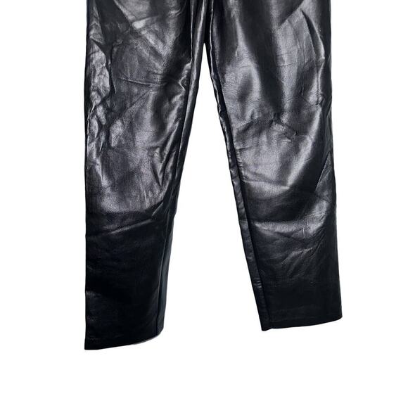 Wilfred Aritzia Melina Vegan Faux Leather High Waisted Pants Women's Size 10 - Picture 4 of 16